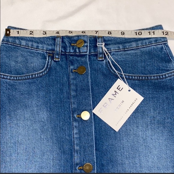 FRAME DENIM VINTAGE BOOT SKIRT Sz 23 - Picture 6 of 9